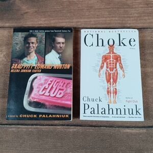 Fight Club and Choke Chuck Palahniuk Novels Set of Two Paperbacks